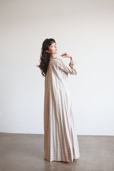 1800s Lilac Cotton Calico Topper Dress