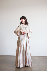 1800s Lilac Cotton Calico Topper Dress