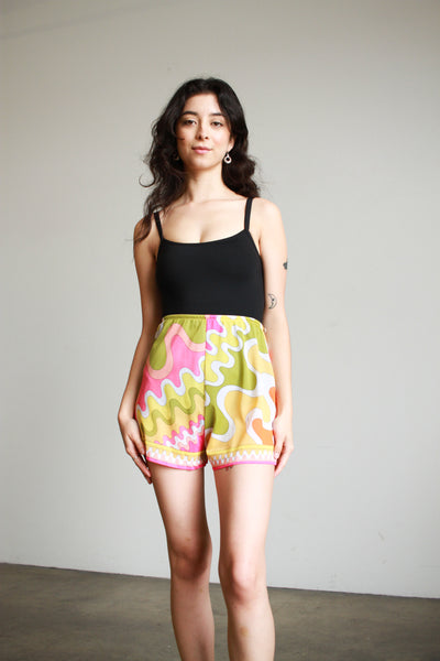 1960s Pucci Nylon Print Shorts