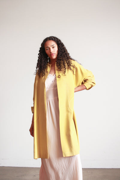 1950s Chartreuse Garbardine A-Line Jacket