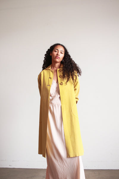 1950s Chartreuse Garbardine A-Line Jacket