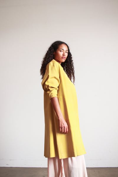 1950s Chartreuse Garbardine A-Line Jacket