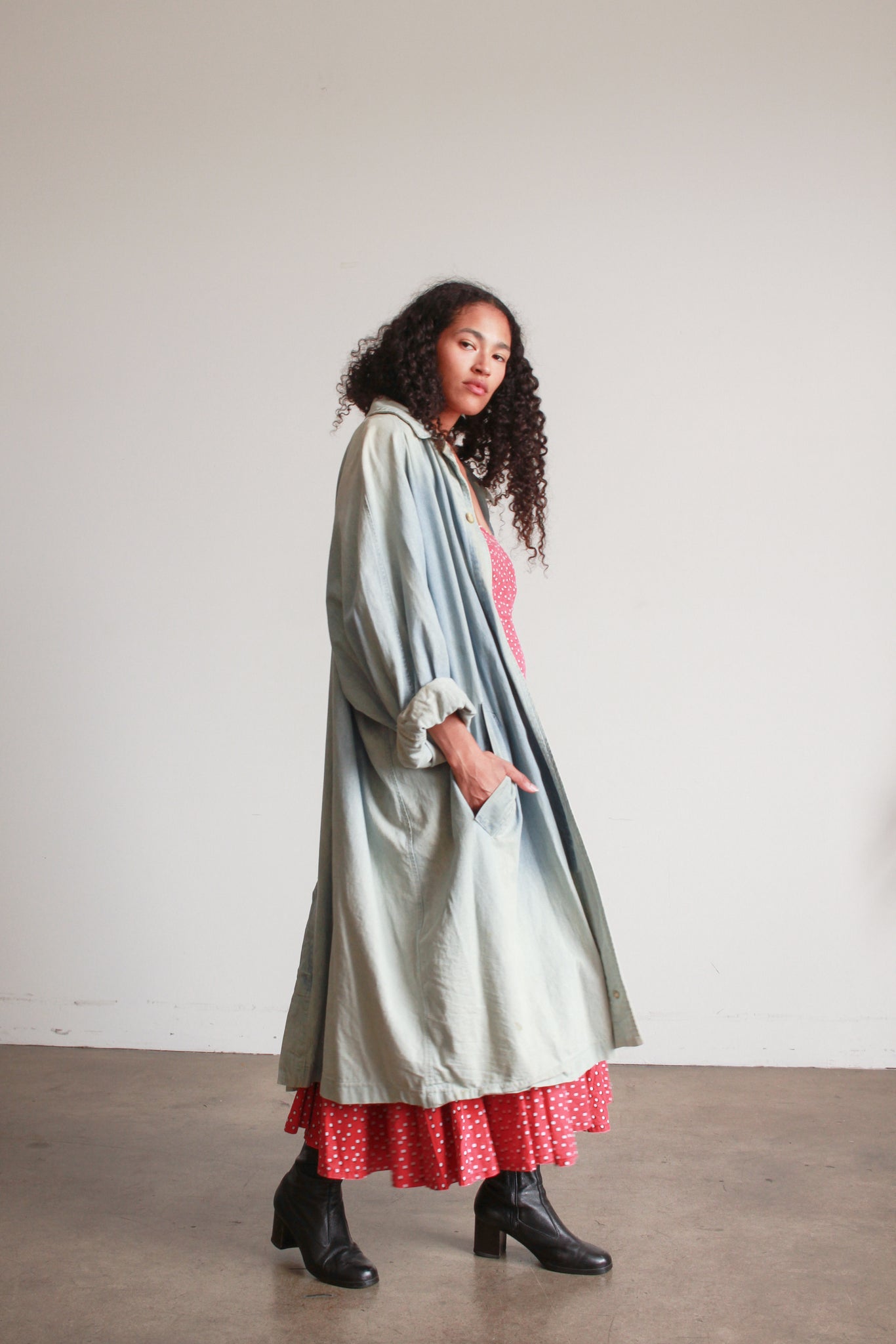 1990s CP Shades Light Denim Duster