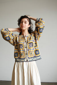 1980s Peruvian Crochet Knit Cardigan