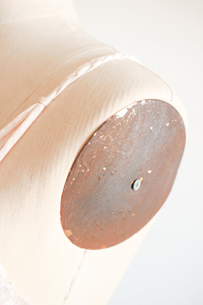 1950s Light Pink Nylon Lace Trim Slip Dress