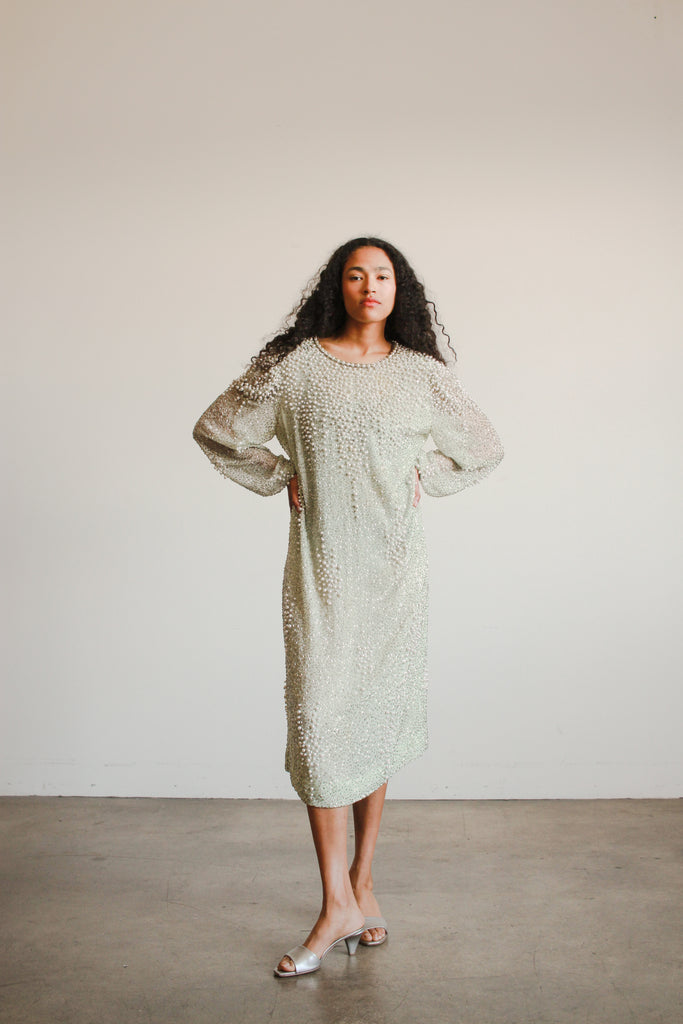 beaded shift dress Mac Duggal Women's Mesh Beaded Cap Sleeve A Line Above Knee Dress