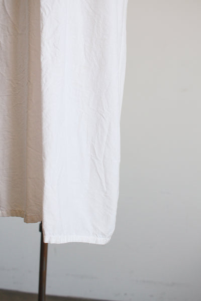 1900s White Cotton Broderie Trim Nightgown