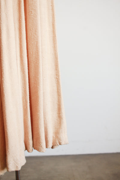 1900s Apricot Cotton Gathered Nightgown