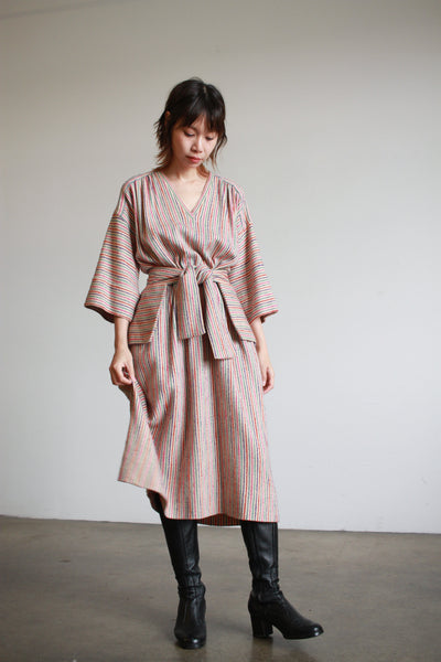 1980s Missoni Multicolored Striped Knit Dress