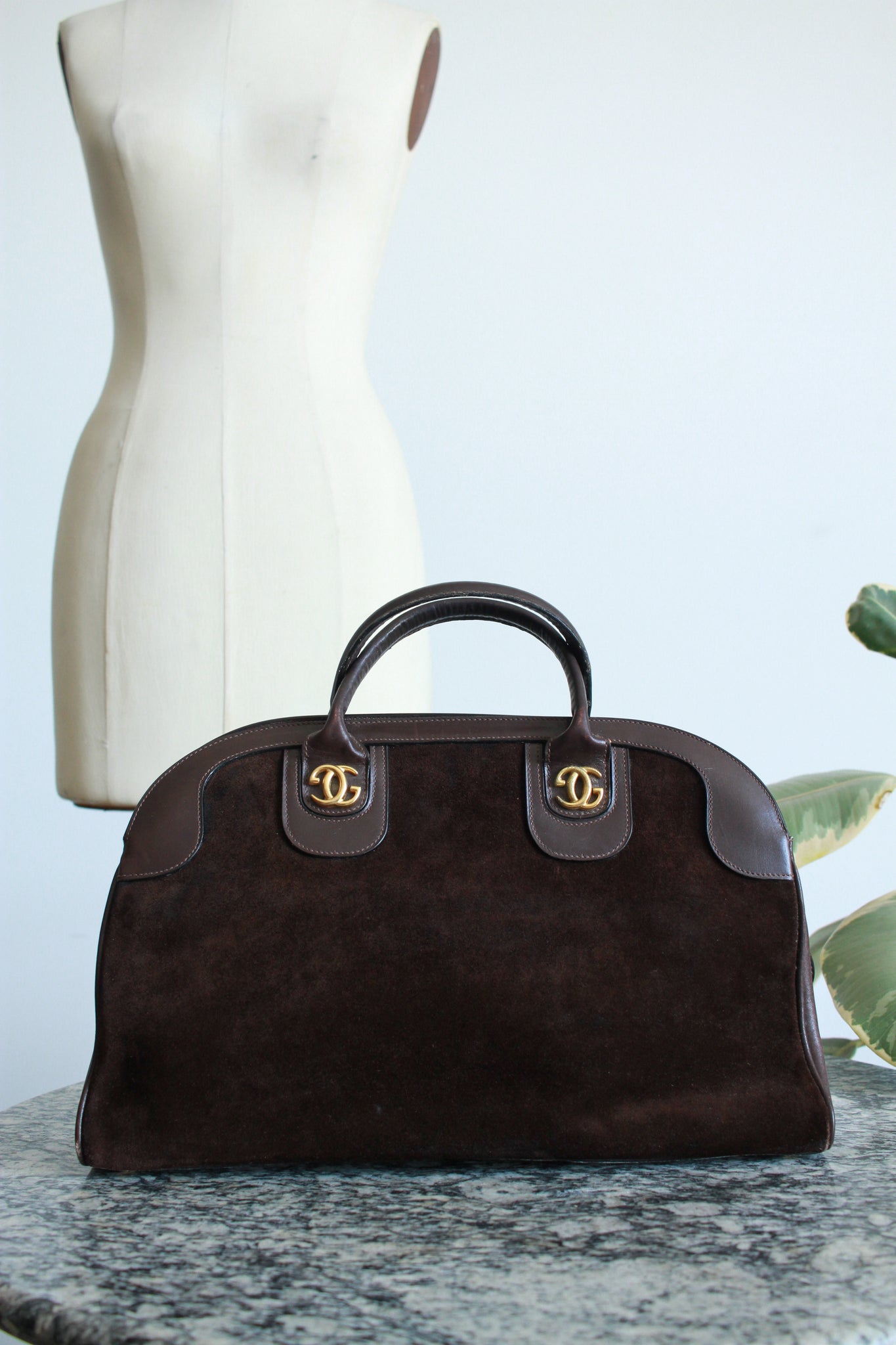 1970s Gucci Chocolate Suede Handbag – Blossom Vintage