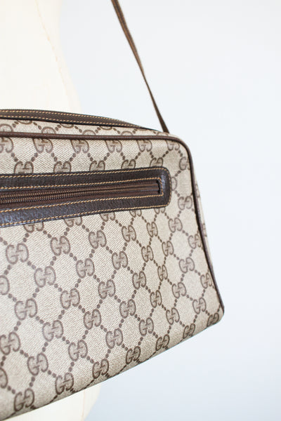 1980s Gucci Monogram Crossbody Bag