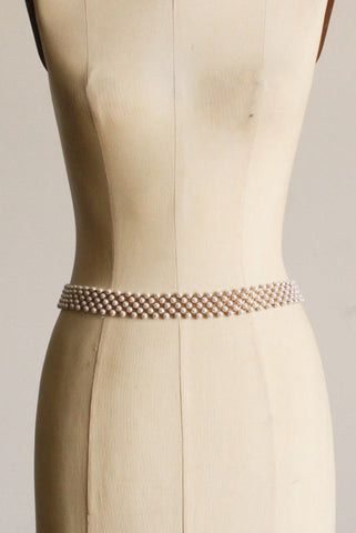 1980s Pearl Gold Linked Belt