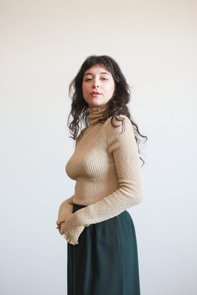 1990s Roberto Cavalli Gold Speckled Top