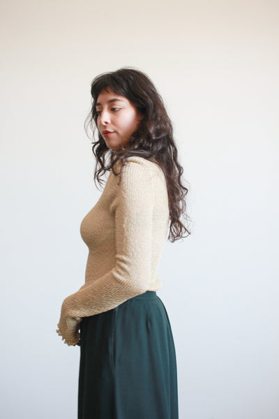 1990s Roberto Cavalli Gold Speckled Top