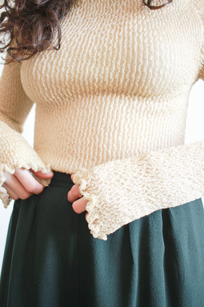 1990s Roberto Cavalli Gold Speckled Top