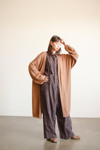 1980s Camel Duster Cardigan