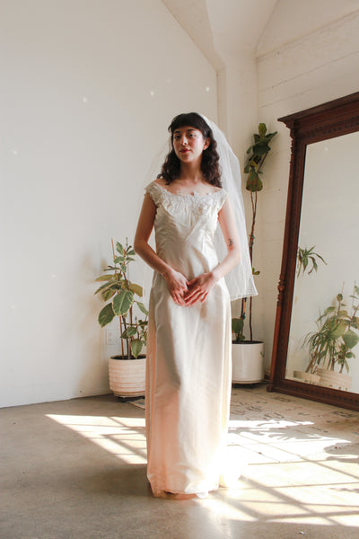 1960s Cream Sleeveless Sheath Dress