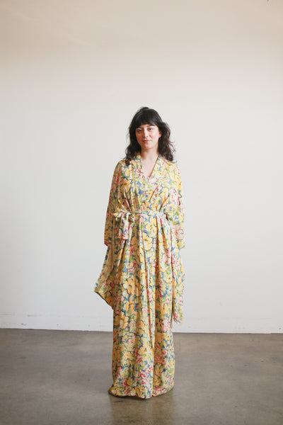 1940s Spring Floral Rayon Kimono