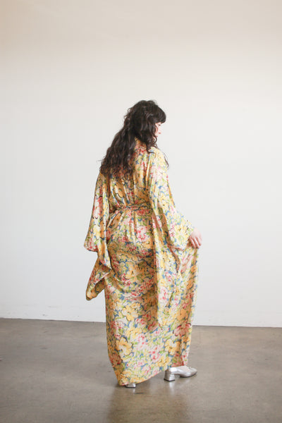 1940s Spring Floral Rayon Kimono