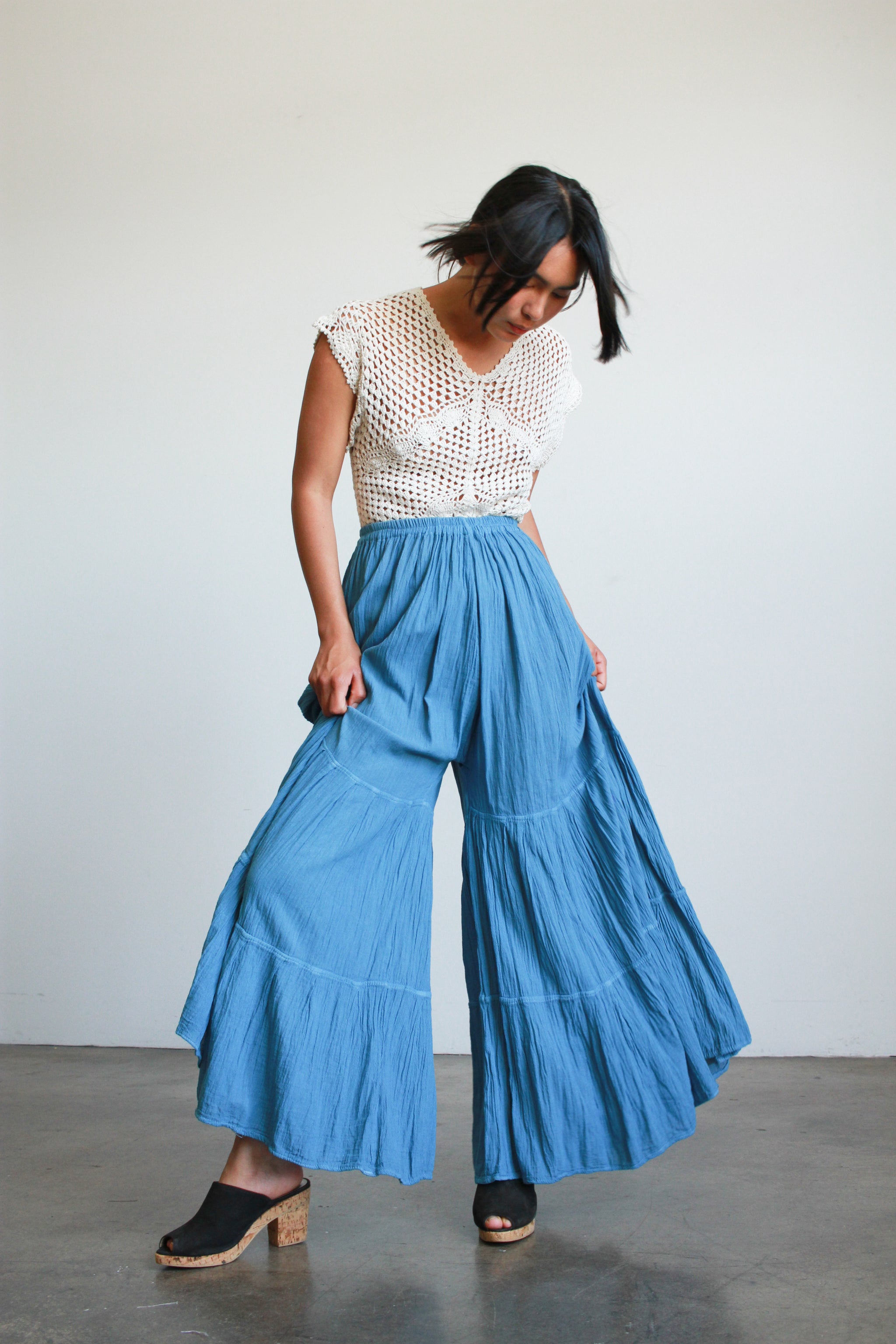 パンツ GRANCY Tulle Layereddesign Slacks L GRANCY Tulle Layered Design Slacks, Size S