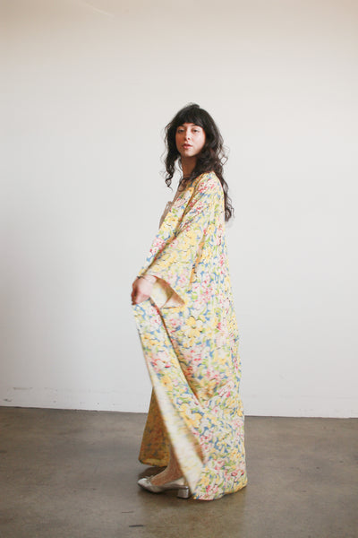 1940s Spring Floral Rayon Kimono