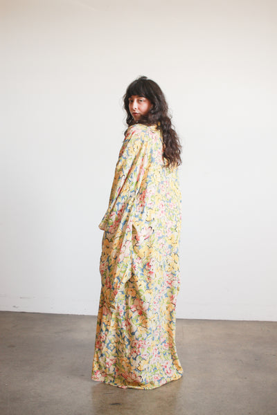 1940s Spring Floral Rayon Kimono