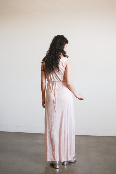 1930s Pink Jersey Knit Nightgown