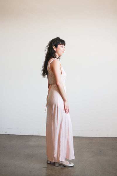 1930s Pink Jersey Knit Nightgown