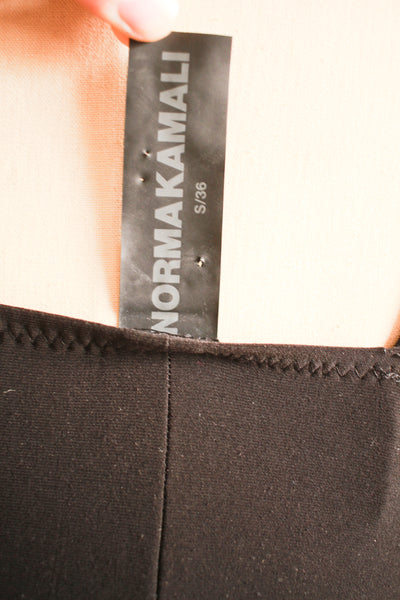 1990s Norma Kamali Black Jersey Knit Jumpsuit
