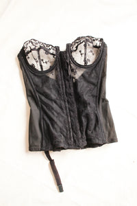 1950s Black Lace Corset