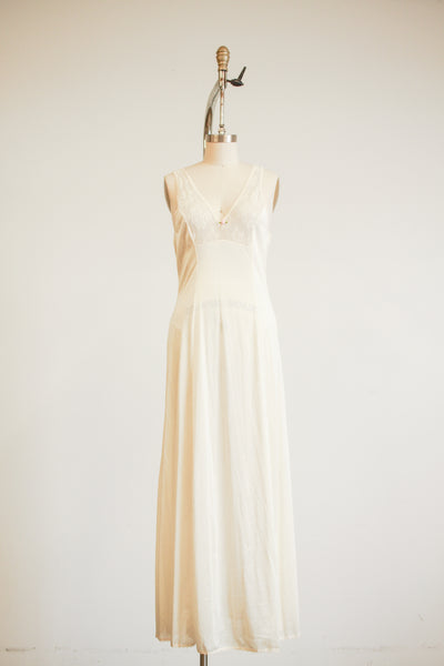 1960s Tosca of California Cream Nylon Peignoir Set