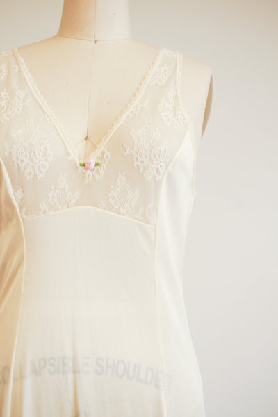 1960s Tosca of California Cream Nylon Peignoir Set