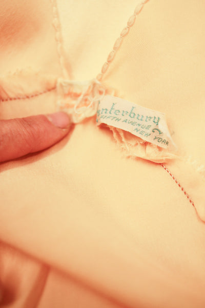 1930s Golden Yellow Silk Bias Dress