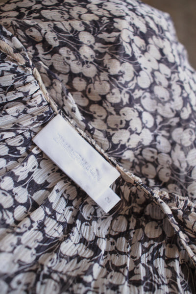 2000s Zimmerman Prima Cherry Print Chiffon Ruffle Dress