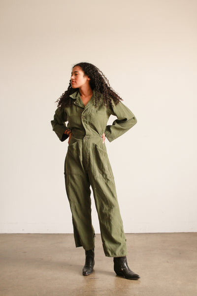 1970s Military Green Cotton Coveralls