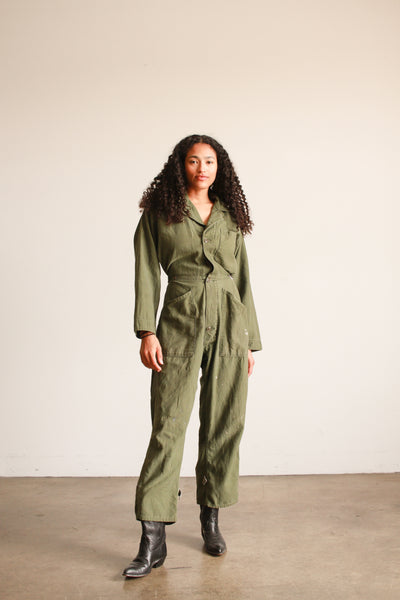 1970s Military Green Cotton Coveralls