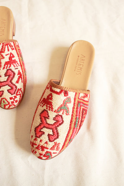 Artemis Woven Kilim Mules | 40