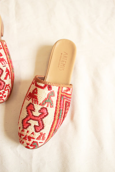 Artemis Woven Kilim Mules | 40