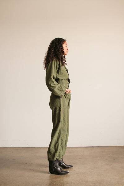 1970s Military Green Cotton Coveralls