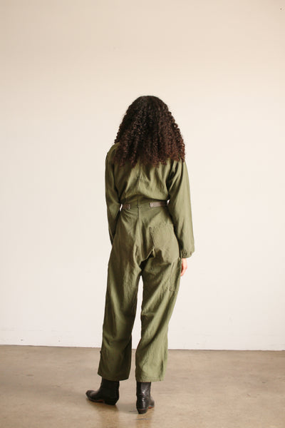 1970s Military Green Cotton Coveralls