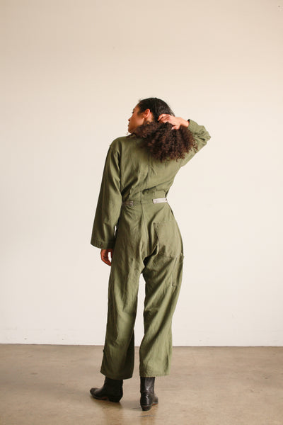 1970s Military Green Cotton Coveralls