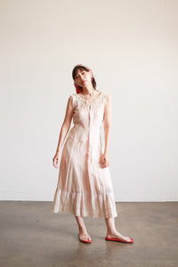 Victorian Pale Pink Cotton Dress