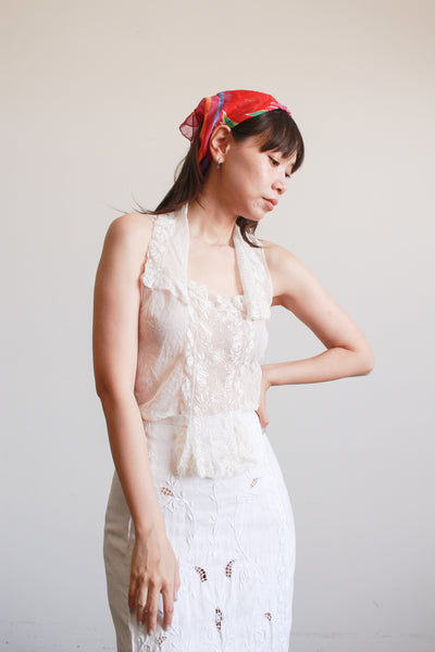 Antique Lace Dickie Blouse