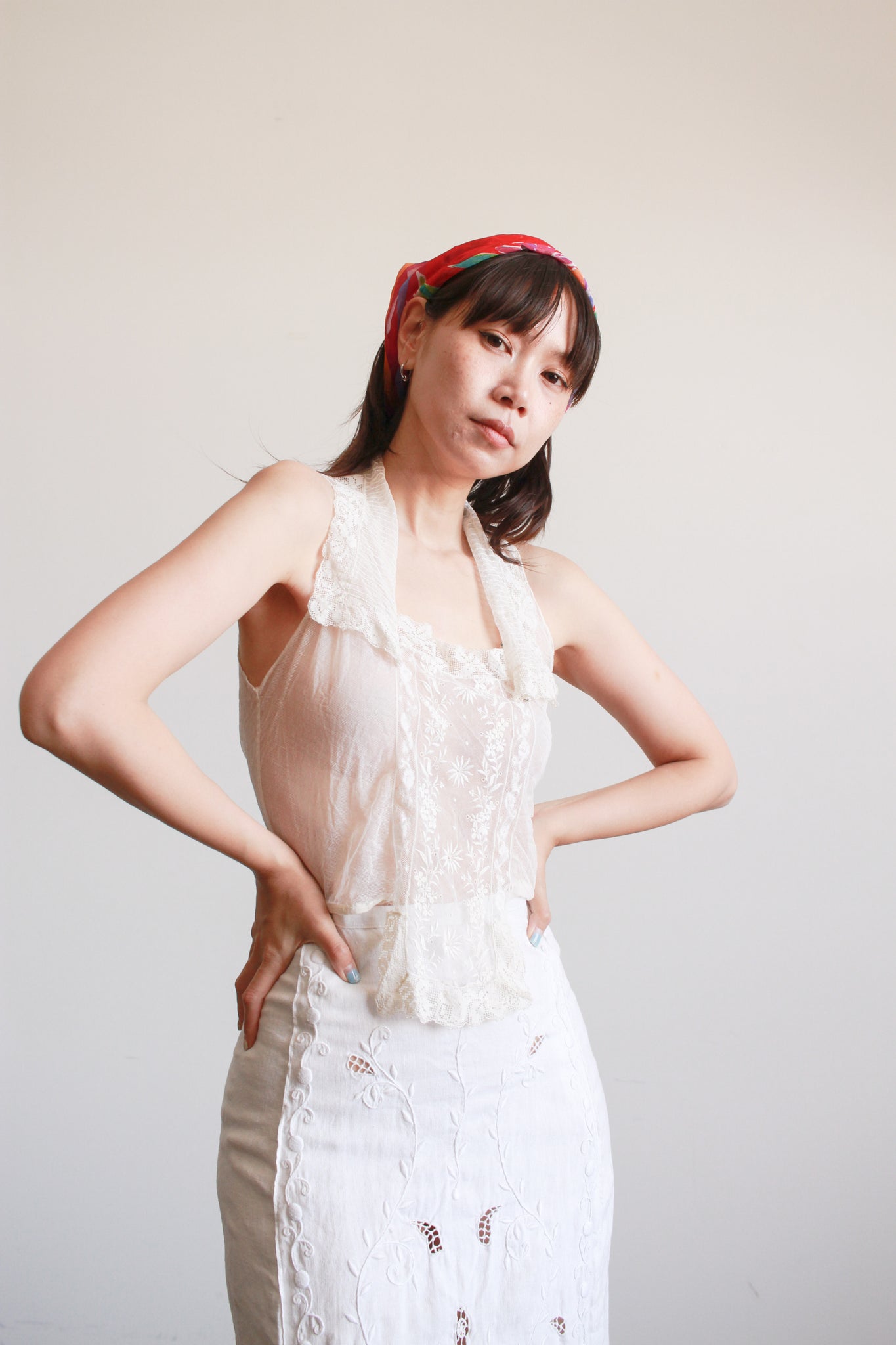 Antique Lace Dickie Blouse
