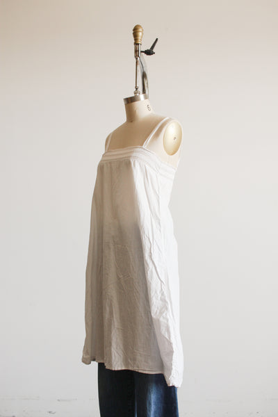 1910s White Cotton Camisole Nightgown