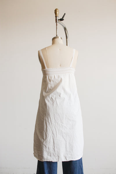 1910s White Cotton Camisole Nightgown