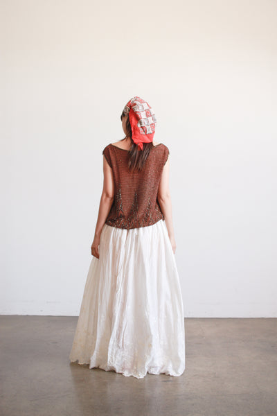 Victorian White Cotton Lawn Skirt