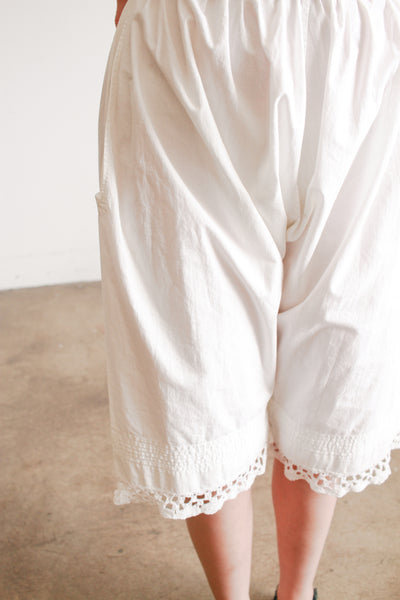 Victorian Antique White Cotton Bloomers