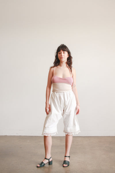 Victorian Antique White Cotton Bloomers