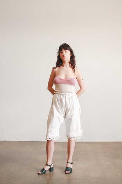 Victorian Antique White Cotton Bloomers